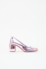 Christian Louboutin Metallic Leather Minny Pump