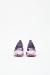Christian Louboutin Metallic Leather Minny Pump