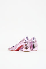 Christian Louboutin Metallic Leather Minny Pump