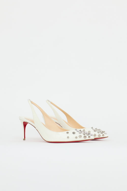 Christian Louboutin Patent Drama Slingback Pump