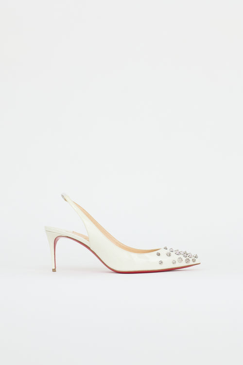 Christian Louboutin Patent Drama Slingback Pump