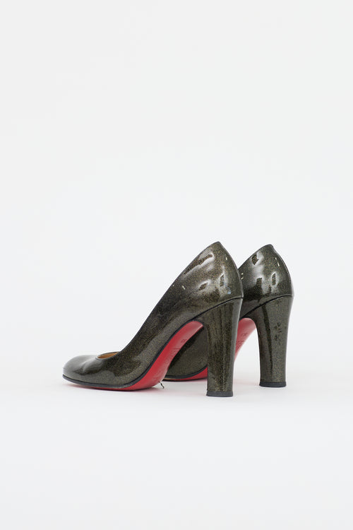 Christian Louboutin Patent Glitter Simple Pump