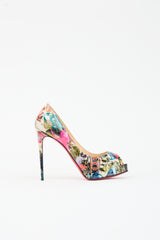 Christian Louboutin Patent Lady Peep Pump