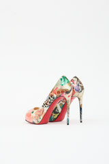 Christian Louboutin Patent Lady Peep Pump