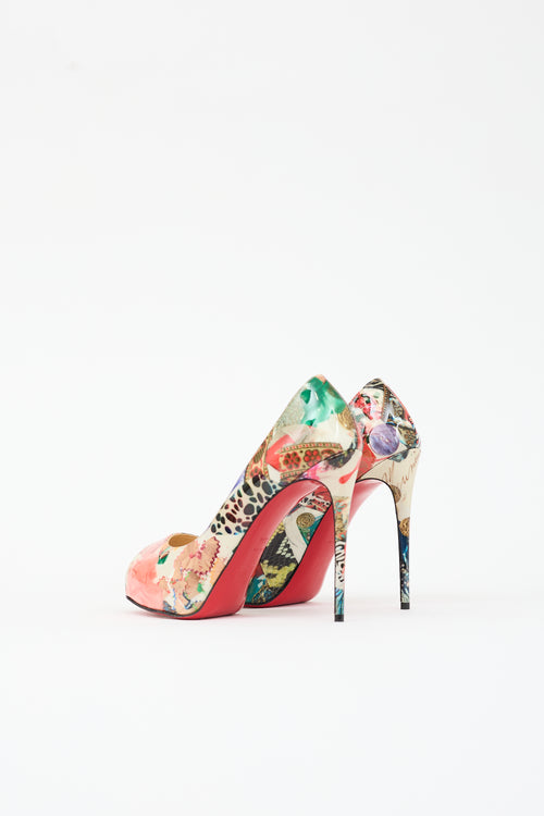 Christian Louboutin Patent Lady Peep Pump