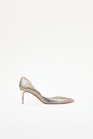 Christian Louboutin Patent Laser Cut Galupump Pump