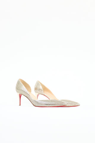 Christian Louboutin Patent Laser Cut Galupump Pump