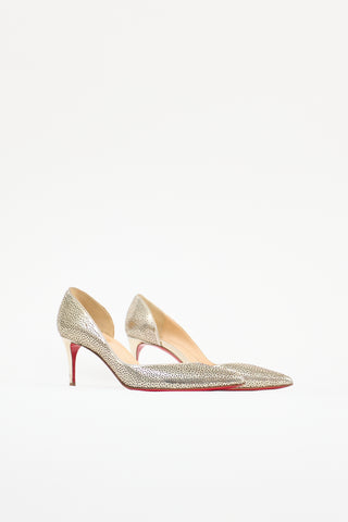 Christian Louboutin Patent Laser Cut Galupump Pump