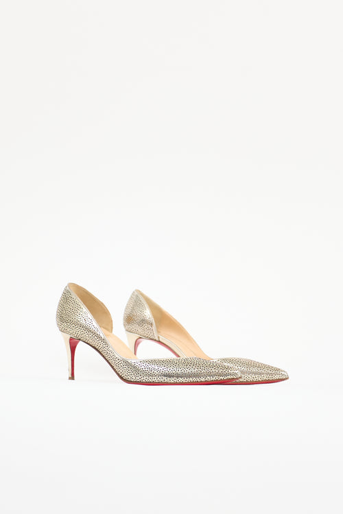 Christian Louboutin Patent Laser Cut Galupump Pump