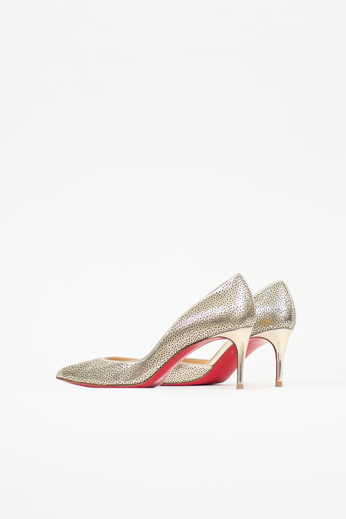 Christian Louboutin Patent Laser Cut Galupump Pump