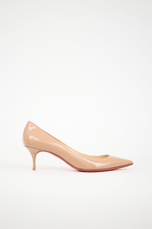 Christian Louboutin Patent Pigalle Follies 55 Pump