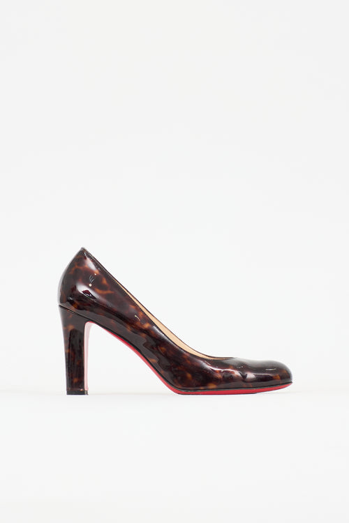 Christian Louboutin Patent Printed Miss Tack Pump