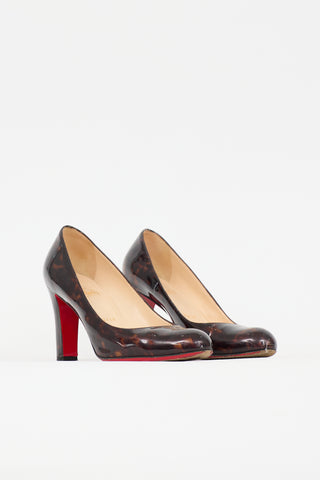 Christian Louboutin Patent Printed Miss Tack Pump