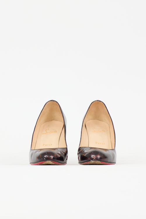 Christian Louboutin Patent Printed Miss Tack Pump