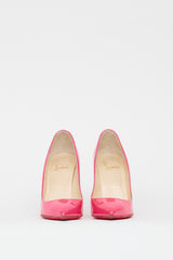 Christian Louboutin Pink Pigalle Follies 100 Patent Leather Heel