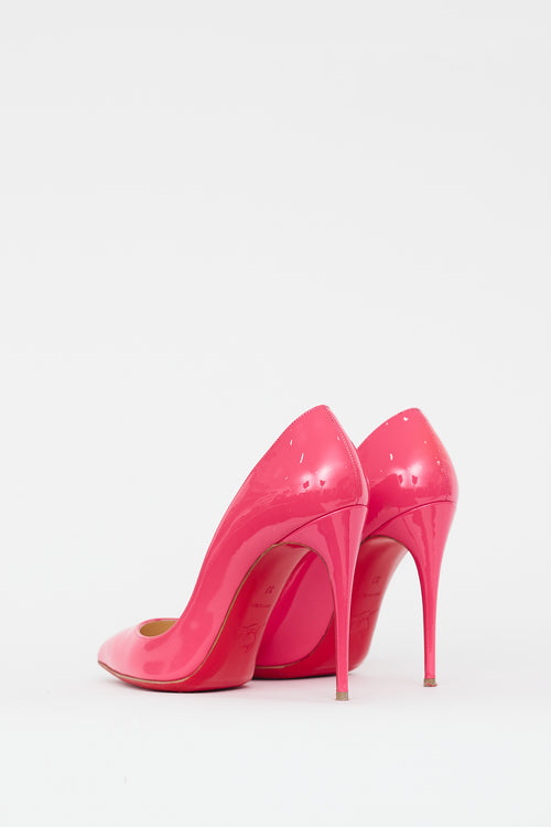 Christian Louboutin Pink Pigalle Follies 100 Patent Leather Heel