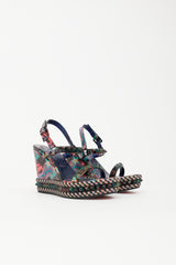 Christian Louboutin Printed Pyraclou Wedge Sandal