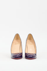 Christian Louboutin Purple Patent Leather Simple Pump