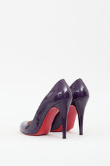 Christian Louboutin Purple Patent Leather Simple Pump