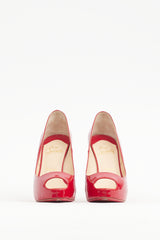 Christian Louboutin Red Patent Leather Very Prive Heel