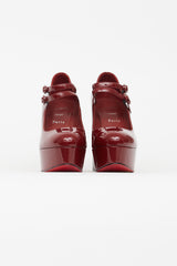 Christian Louboutin Red Patent Movida Jane Pump