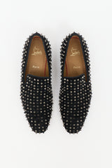 Christian Louboutin Suede Dandelion Spikes Loafer