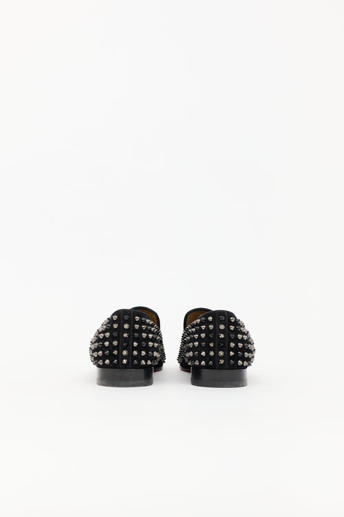 Christian Louboutin Suede Dandelion Spikes Loafer