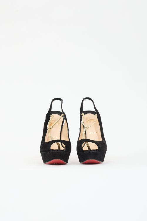 Christian Louboutin Suede Alta Spritney Heel