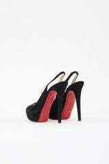 Christian Louboutin Suede Alta Spritney Heel