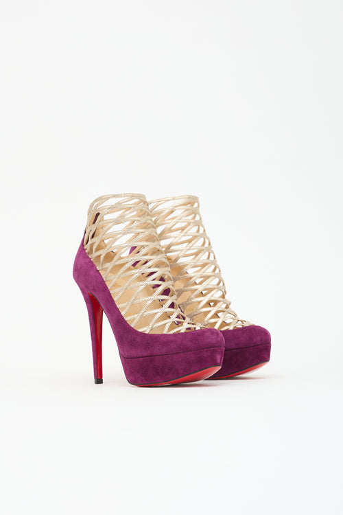 Christian Louboutin Suede Berlinissimo Heel