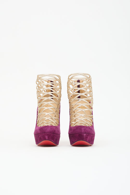 Christian Louboutin Suede Berlinissimo Heel