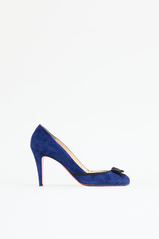 Christian Louboutin Suede Lavalliere Pump