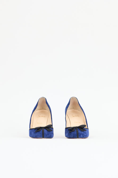 Christian Louboutin Suede Lavalliere Pump
