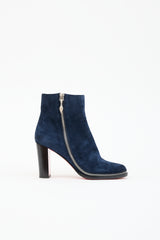 Christian Louboutin Suede Telezip Ankle Boot