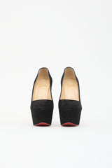 Christian Louboutin Suede Victoria Platform Pump