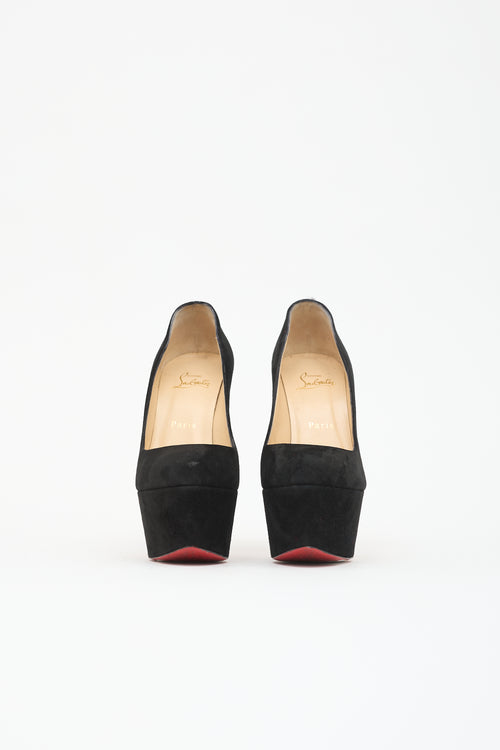 Christian Louboutin Suede Victoria Platform Pump