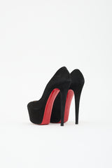 Christian Louboutin Suede Victoria Platform Pump