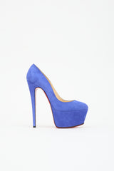 Christian Louboutin Suede Victoria Platform Pump