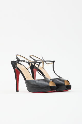 Christian Louboutin Suede & Leather Senora Sandal
