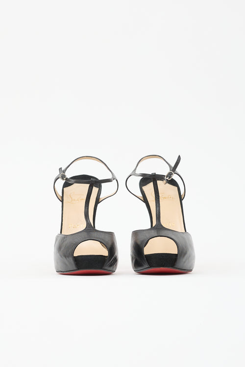 Christian Louboutin Suede & Leather Senora Sandal