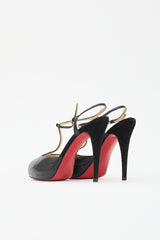 Christian Louboutin Suede & Leather Senora Sandal