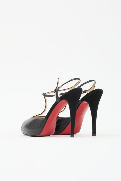 Christian Louboutin Suede & Leather Senora Sandal