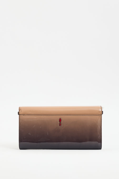 Christian Louboutin Black & Brown Patent Riviera Bag