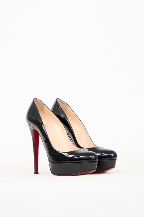 Christian Louboutin Black Patent Bianca Platform Pump