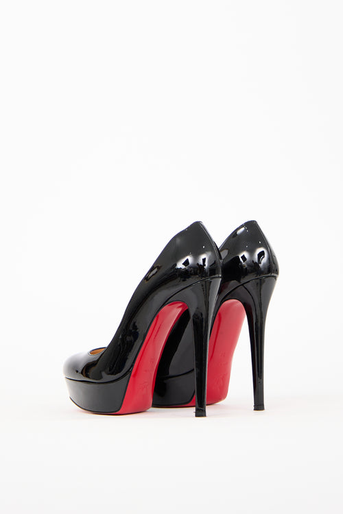 Christian Louboutin Black Patent Bianca Platform Pump