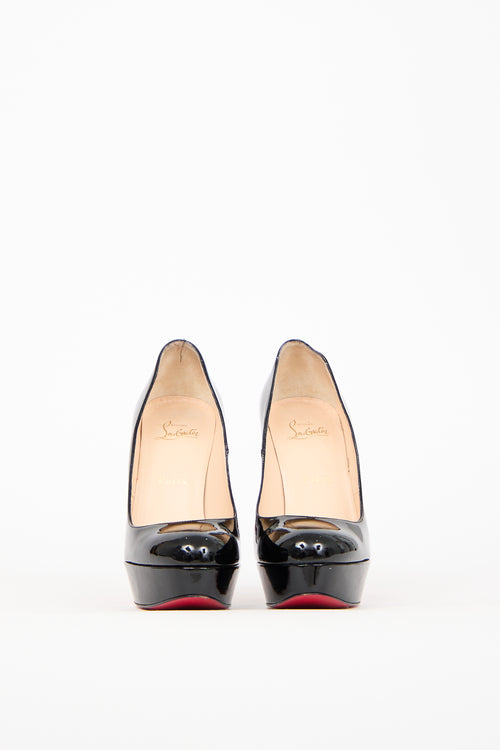 Christian Louboutin Black Patent Bianca Platform Pump