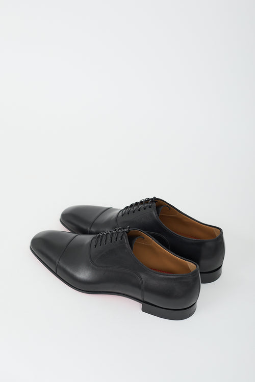 Christian Louboutin Black Leather Greggo Oxford