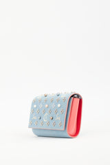 Christian Louboutin Light Wash Denim Paloma Studded Bag