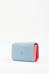 Christian Louboutin Light Wash Denim Paloma Studded Bag