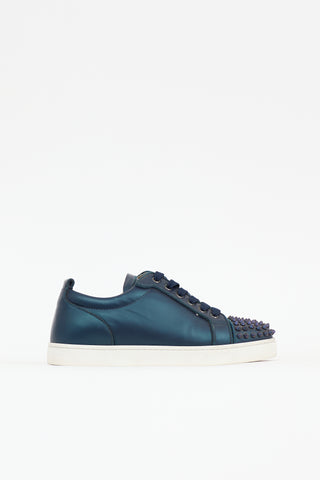 Christian Louboutin Leather Spike Louis Junior Sneaker